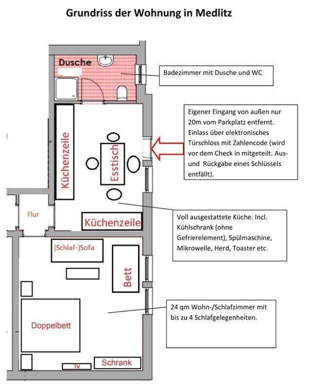 Wohnung In Medlitz Rattelsdorf Экстерьер фото